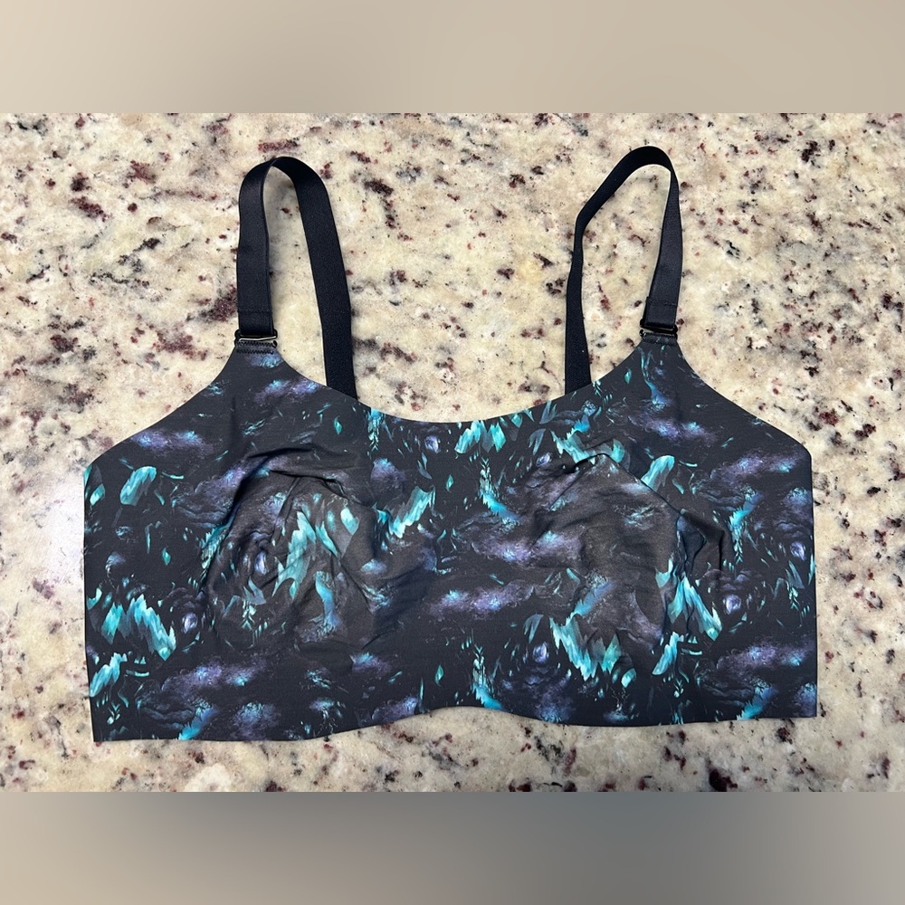 Knix Patterned Seamless Unpadded Bra Size 7 36DD/36DDD/38DD
